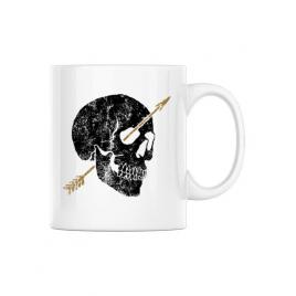 Cana personalizata arrow alb