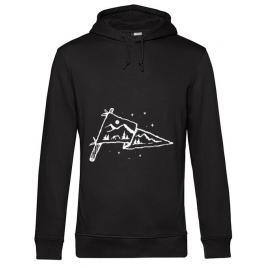 Hoodie barbat cu gluga camp flag negru