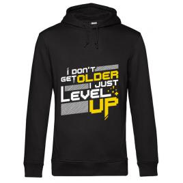 Hoodie barbat cu gluga i dont get older negru
