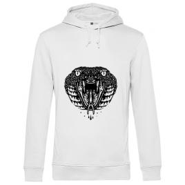 Hoodie barbat cu gluga viper alb