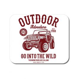 Mousepad personalizat outdoor adventure alb