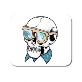 Mousepad personalizat skull holiday alb