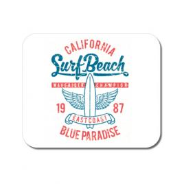 Mousepad personalizat surf beach alb