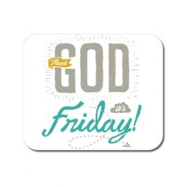 Mousepad personalizat thank god its friday alb