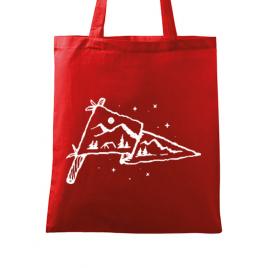 Sacosa din panza camp flag rosu