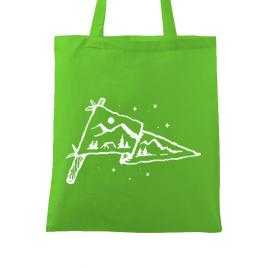 Sacosa din panza camp flag verde mar