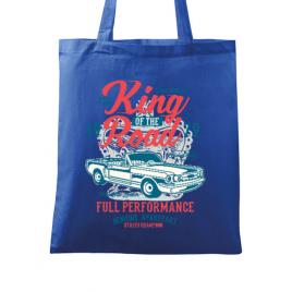 Sacosa din panza king of the road albastru regal