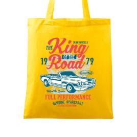 Sacosa din panza king of the road galben