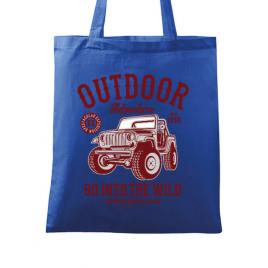 Sacosa din panza outdoor adventure albastru regal