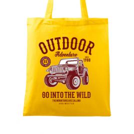 Sacosa din panza outdoor adventure galben