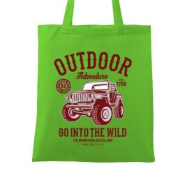 Sacosa din panza outdoor adventure verde mar