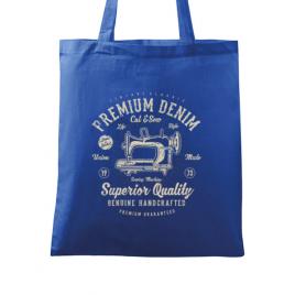 Sacosa din panza premium denim albastru regal