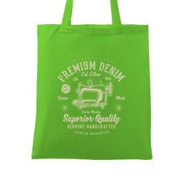 Sacosa din panza premium denim verde mar
