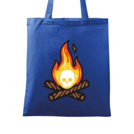 Sacosa din panza skullfire albastru regal