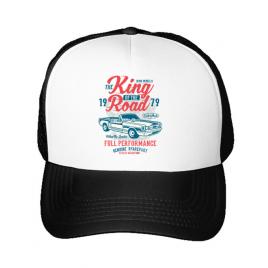 Sapca personalizata king of the road alb