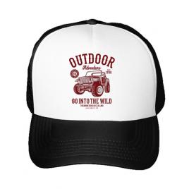 Sapca personalizata outdoor adventure alb