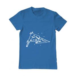 Tricou adler barbat camp flag albastru azuriu