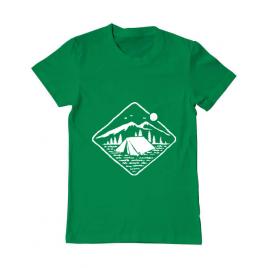 Tricou adler barbat camp mode on verde mediu