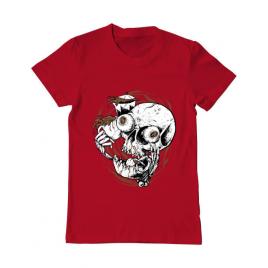 Tricou adler barbat coffee addict rosu