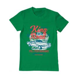 Tricou adler barbat king of the road verde mediu