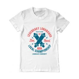 Tricou adler barbat legendary longboard alb