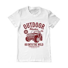 Tricou adler barbat outdoor adventure alb