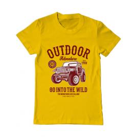 Tricou adler barbat outdoor adventure galben