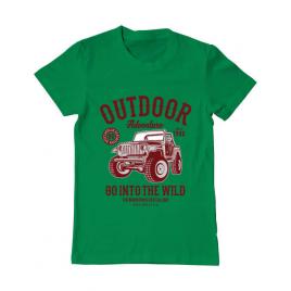 Tricou adler barbat outdoor adventure verde mediu