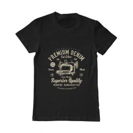 Tricou adler barbat premium denim negru