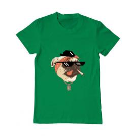 Tricou adler barbat pug life verde mediu