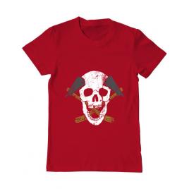 Tricou adler barbat skull axe rosu