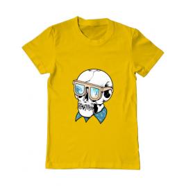 Tricou adler barbat skull holiday galben