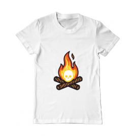 Tricou adler barbat skullfire alb