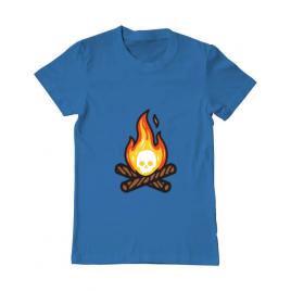 Tricou adler barbat skullfire albastru azuriu