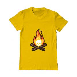 Tricou adler barbat skullfire galben