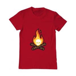 Tricou adler barbat skullfire rosu