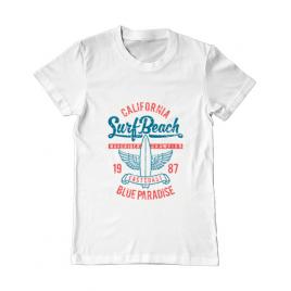 Tricou adler barbat surf beach alb