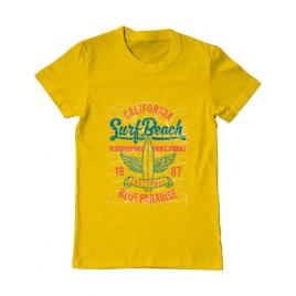 Tricou adler barbat surf beach galben