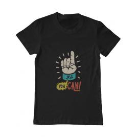 Tricou adler barbat yes you can negru