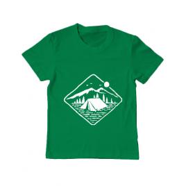 Tricou adler copil camp mode on verde mediu