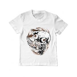 Tricou adler copil coffee addict alb