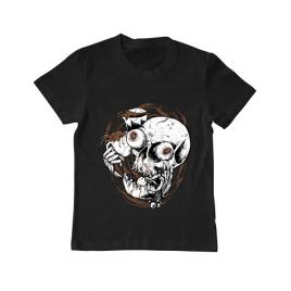 Tricou adler copil coffee addict negru