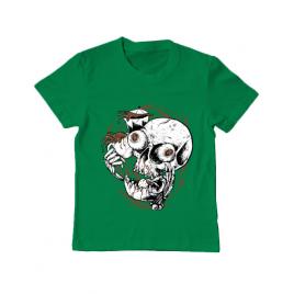 Tricou adler copil coffee addict verde mediu