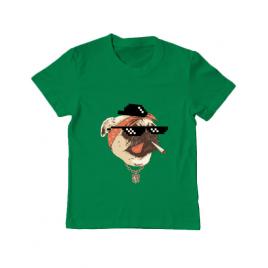 Tricou adler copil pug life verde mediu