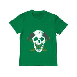 Tricou adler copil skull axe verde mediu