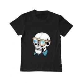 Tricou adler copil skull holiday negru