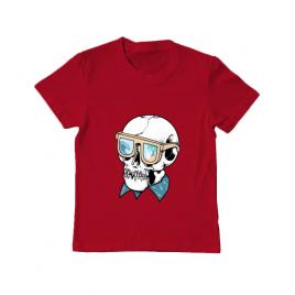 Tricou adler copil skull holiday rosu