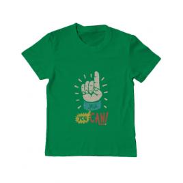 Tricou adler copil yes you can verde mediu