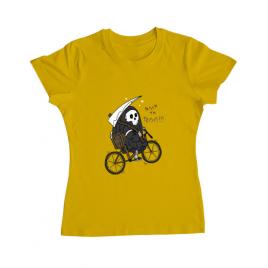 Tricou adler dama back to boo galben