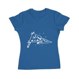 Tricou adler dama camp flag albastru azuriu